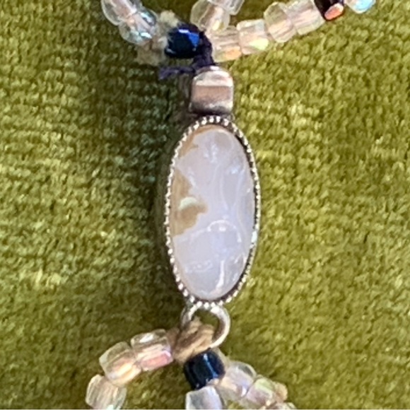 Antique Bohemian Period Crystal Bib Necklace From Czechoslovakia - Picture 4 of 5